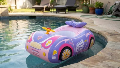Pink Sport Car Float