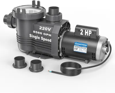 Aquastrong Riptide Series 2 HP 220V single-speed pool pump