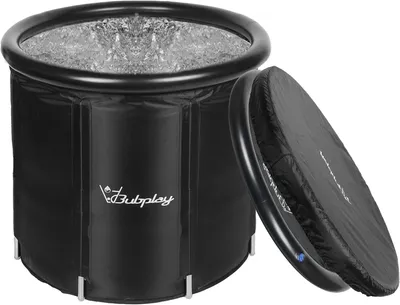 Bubplay collapsible cold plunge tub with cover