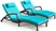 ZZWHOM Wicker Chaise Lounge Chairs