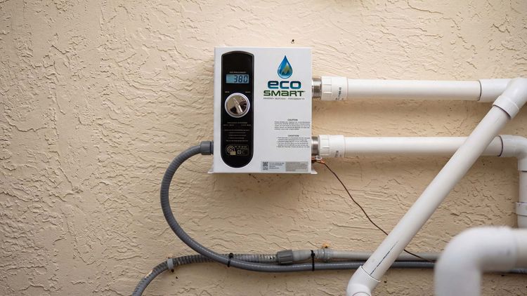 EcoSmart electric spa heater installed inline