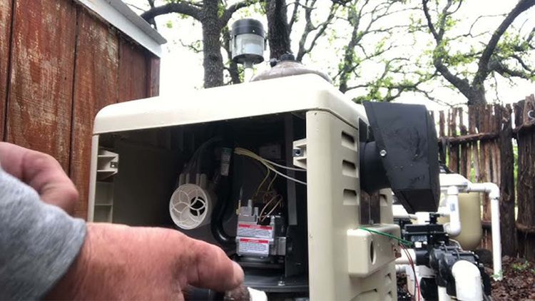 Professional pool heater installation