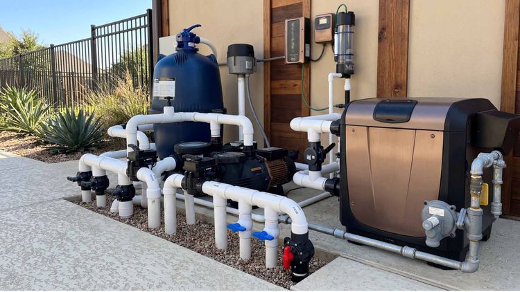 Pentair MasterTemp pool heater front view