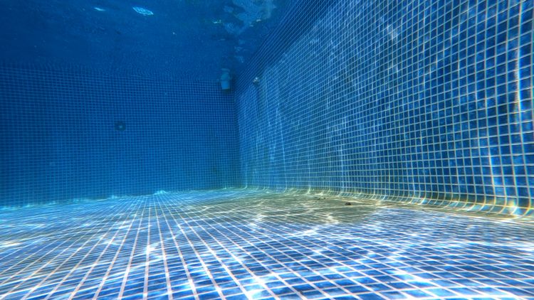 Pool water often changes from green to cloudy gray-blue as algae dies