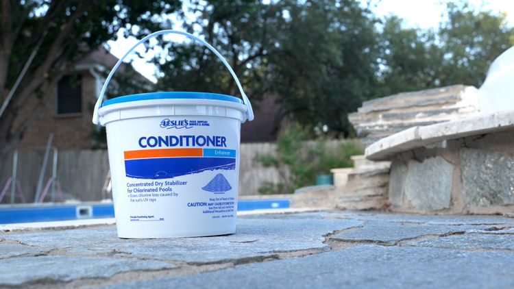 Trichlor tablets and dichlor shock quietly add stabilizer every time you use them