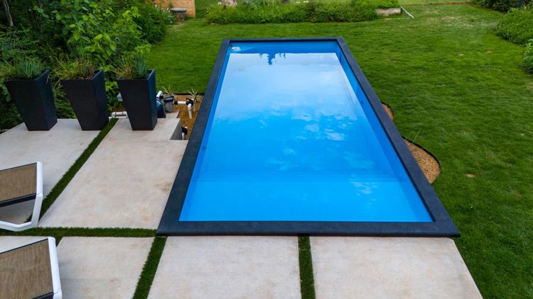 Add steps, ledges, and even a window in your container pool