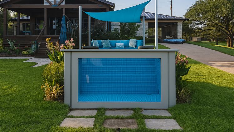 Above-Ground Shipping Container Pool