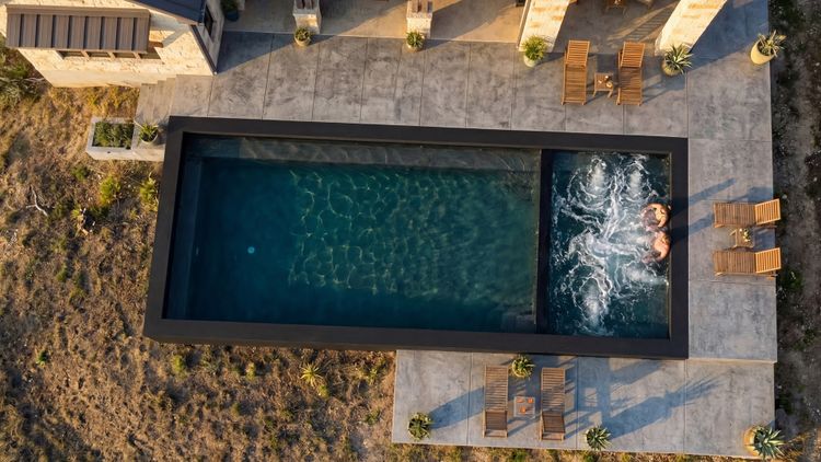 Ecopool Integrated Hot Tub Top View