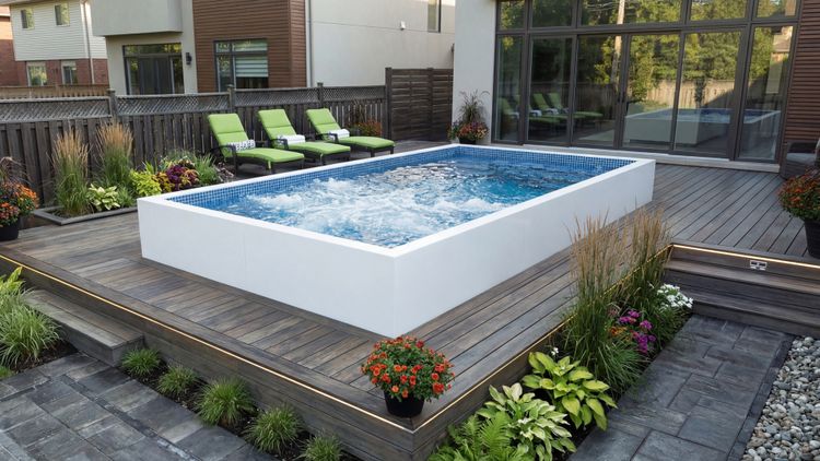 Ecopool Above-Ground Architectural Hot Tub