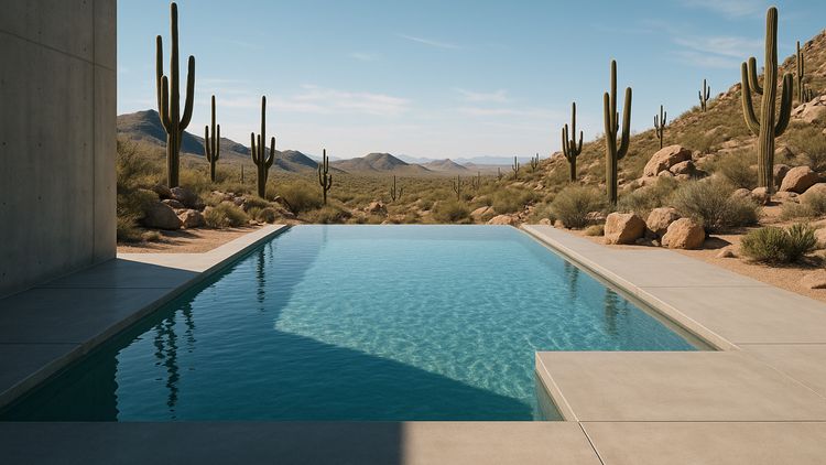 An Infinity Edge Pool can Look Good Anywhere