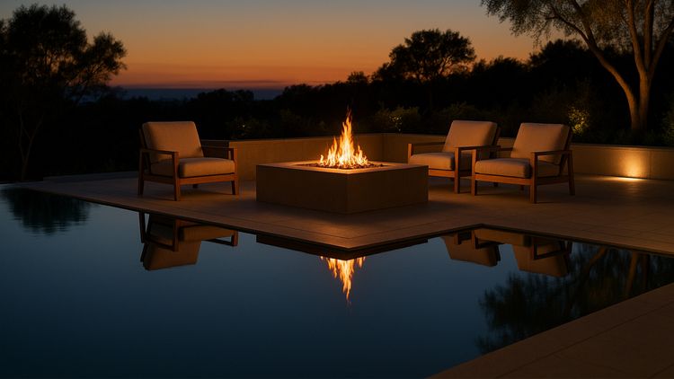 L-Shape Infinity Pool