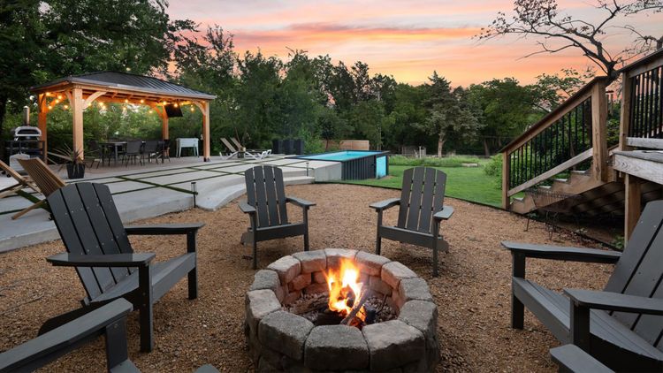 Ecopool Container Pool with Firepit