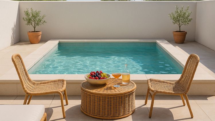 Elegant White Plunge Pool