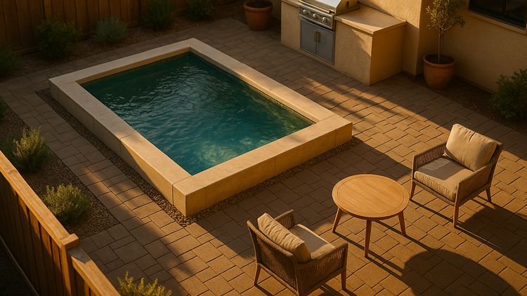 Outdoor plunge pool