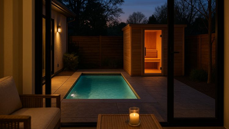 Plunge Pool with Sauna