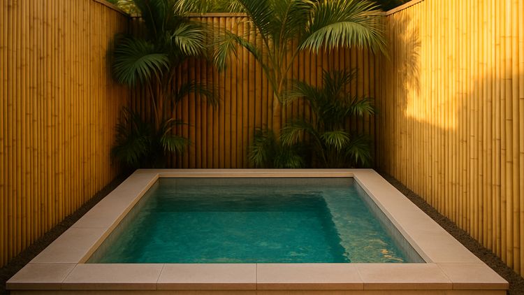 Tropical Outdoor Plunge Pool