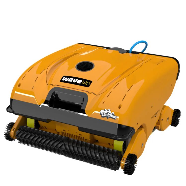 The floor-only Dolphin Wave 140 has six brushes and 9,000 GPH filtration