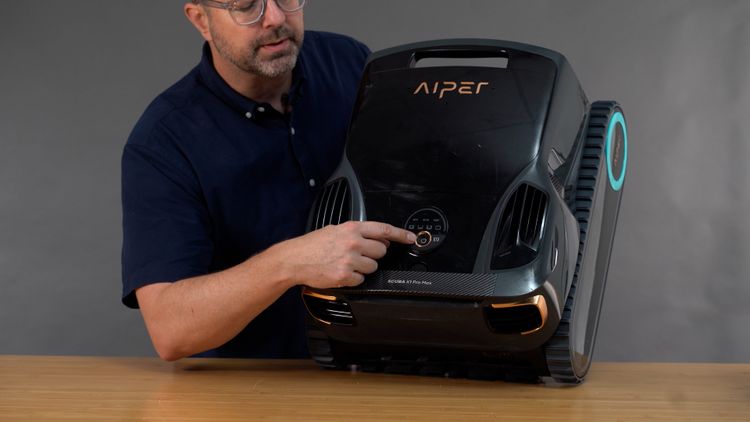 Aiper Scuba X1 Pro Max controls — battery life varies significantly by mode