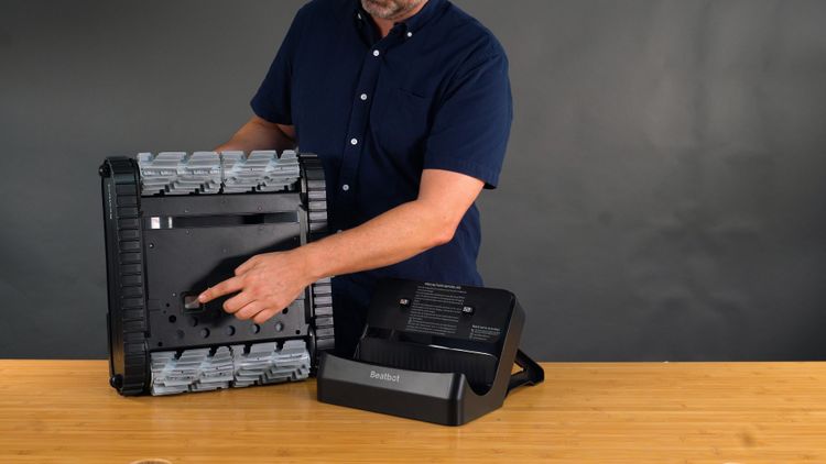 The charging ports on the Beatbot AquaSense 2 Pro