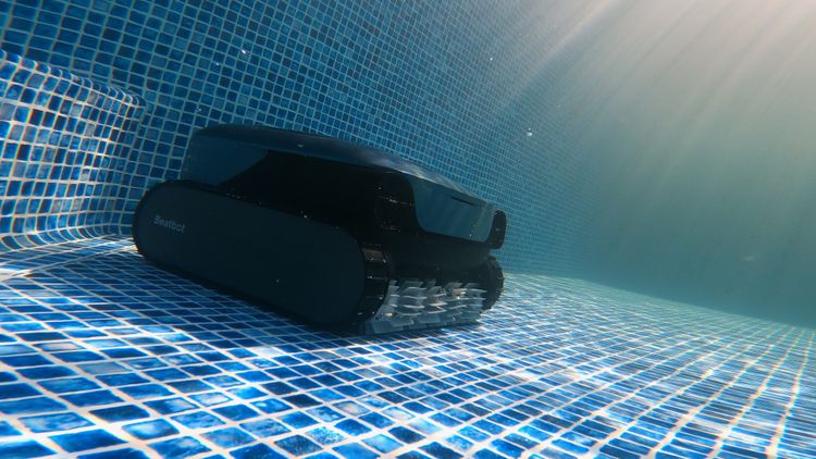 The AquaSense 2 Pro cleaning the pool floor