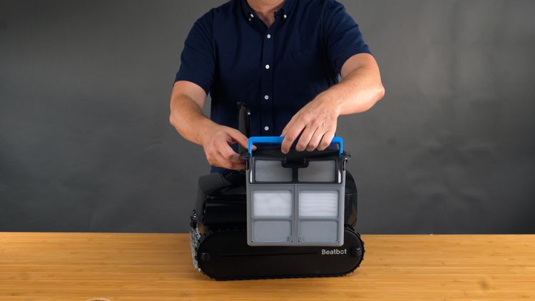 Holding the filter basket - notice the basic construction