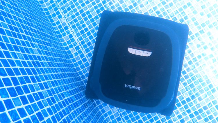 Top-down view of the Beatbot AquaSense 2 in the pool