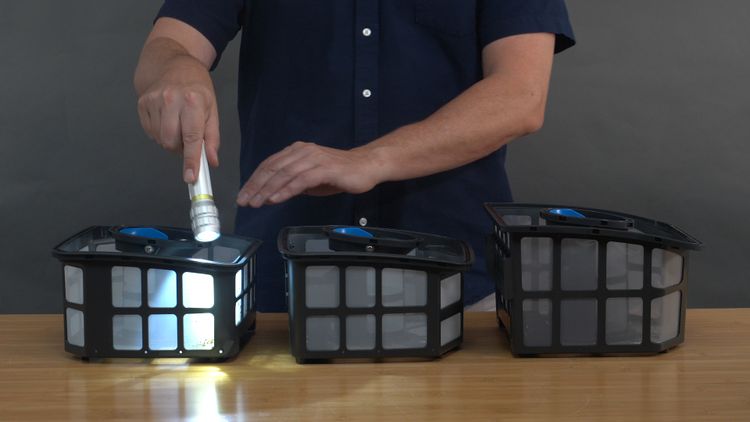 Inspecting the Beatbot Sora 10's top-loading filter basket