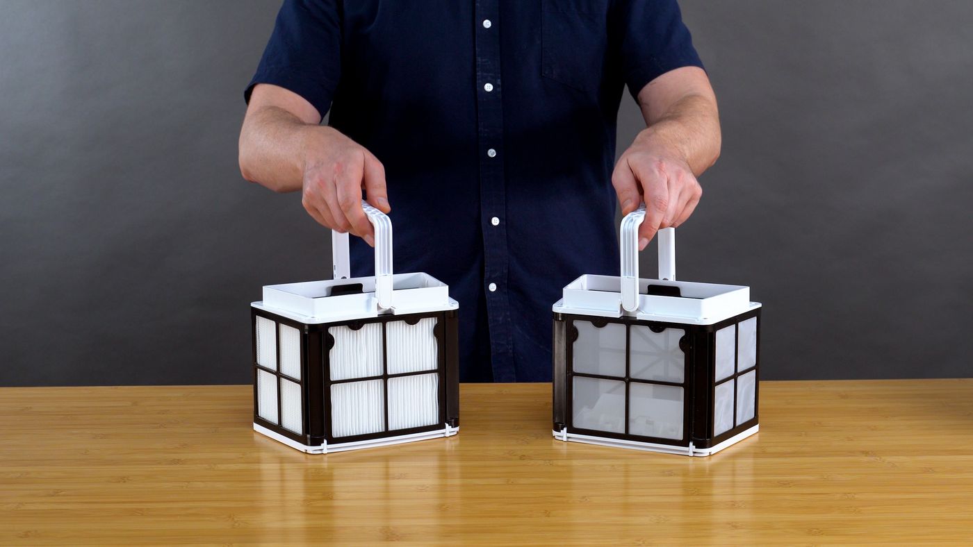 NanoFilters (left) vs Standard Filters (right)