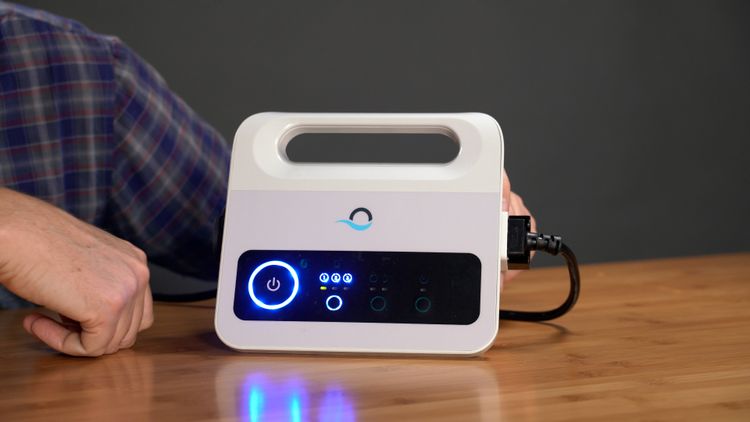 The Cayman's built-in weekly timer — set it once, touch the robot once a week