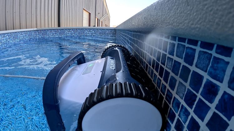 The shared Clear platform climbs the wall and scrubs the waterline