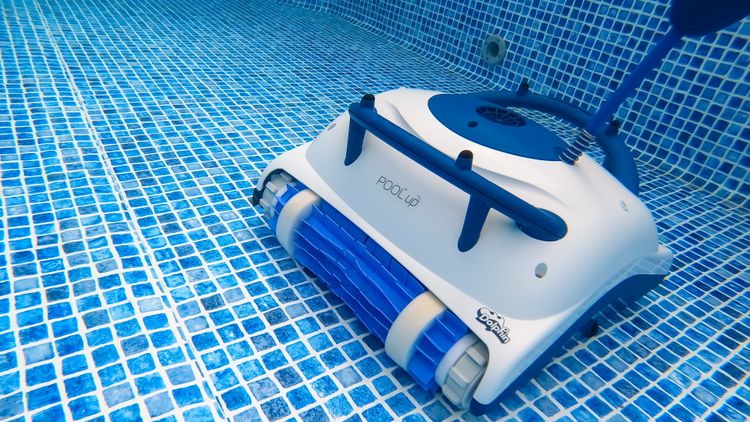 The Nautilus Pool Up — Dolphin's floor-only above-ground cleaner