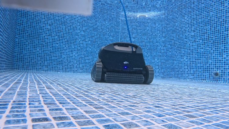 A corded robot running a daily cycle keeps your pool at a clean baseline