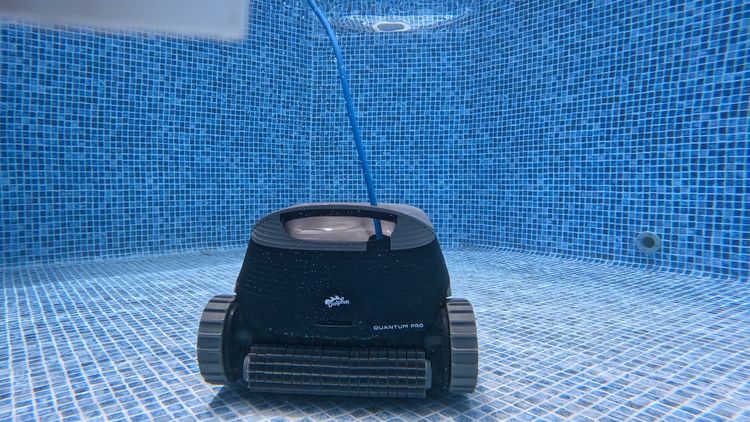 The HyperBrush actively scrubbing underwater