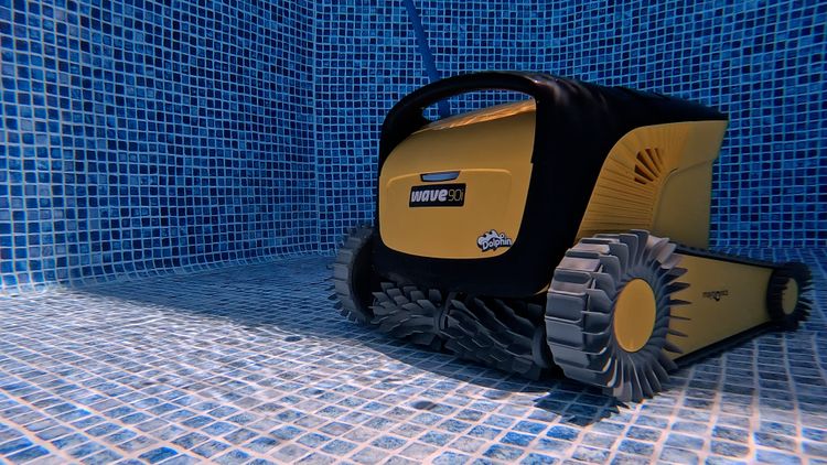The Dolphin Wave 90i is a strong specialized cleaner for commercial and extra-long pools