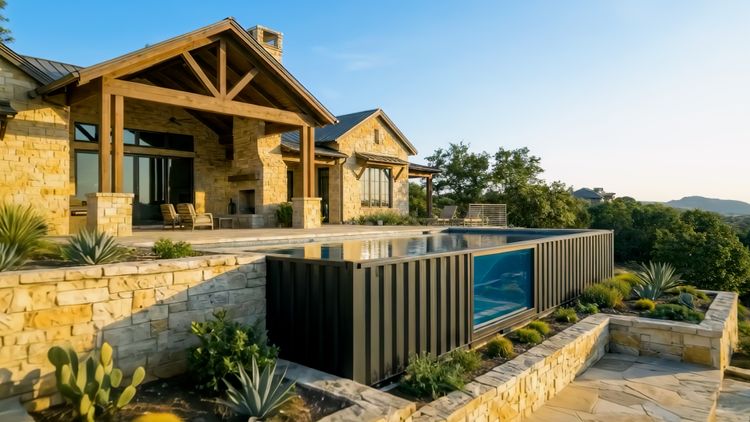 Ecopool Container Pools are made from upcycled shipping containers
