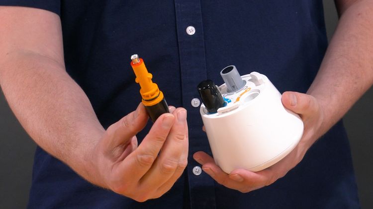 Protect the pH and ORP probes before storing a floating water monitor indoors