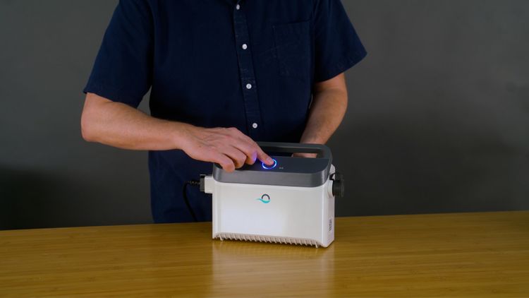 The Sigma's power supply doubles as a hardwired data connection to Wi-Fi