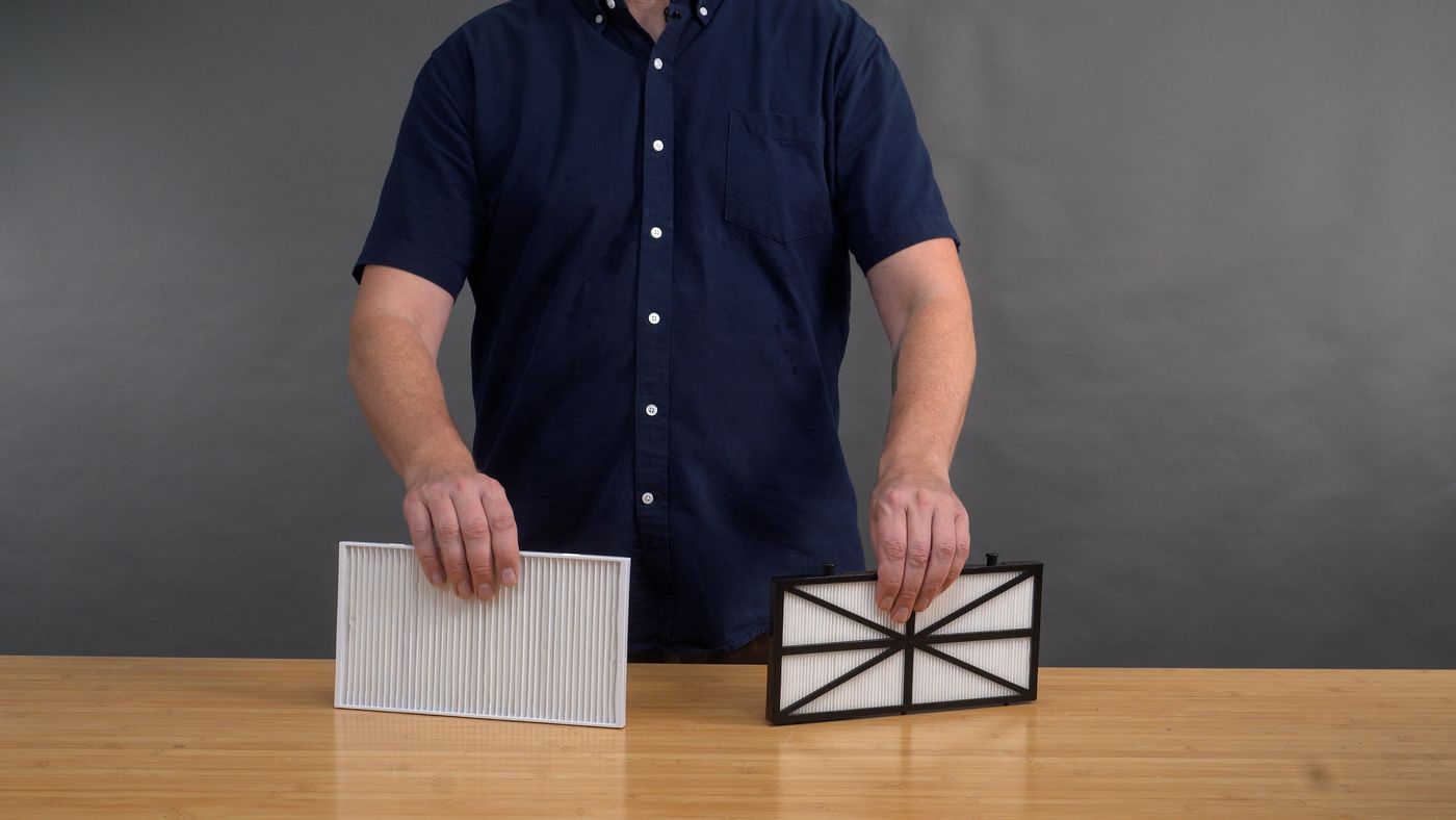 The Wybot C2's fine filter vs standard filter comparison