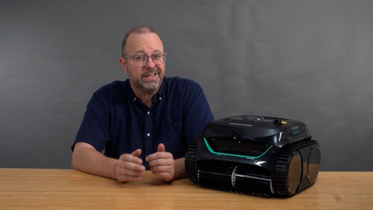 The Wybot C2 on our test table