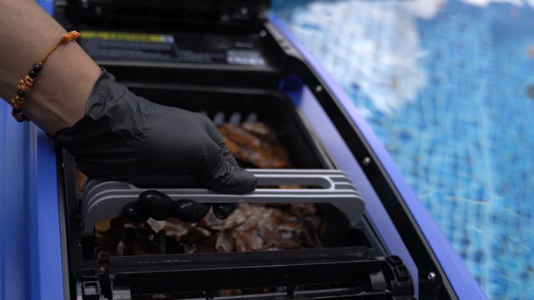 The Betta SE is top loading, unlike most pool skimmers