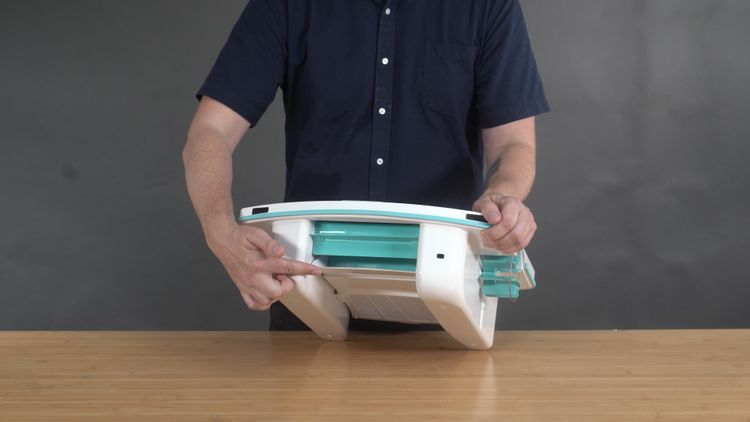 The Dolphin Skimmi has side propellers and a front paddle to keep it cleaning