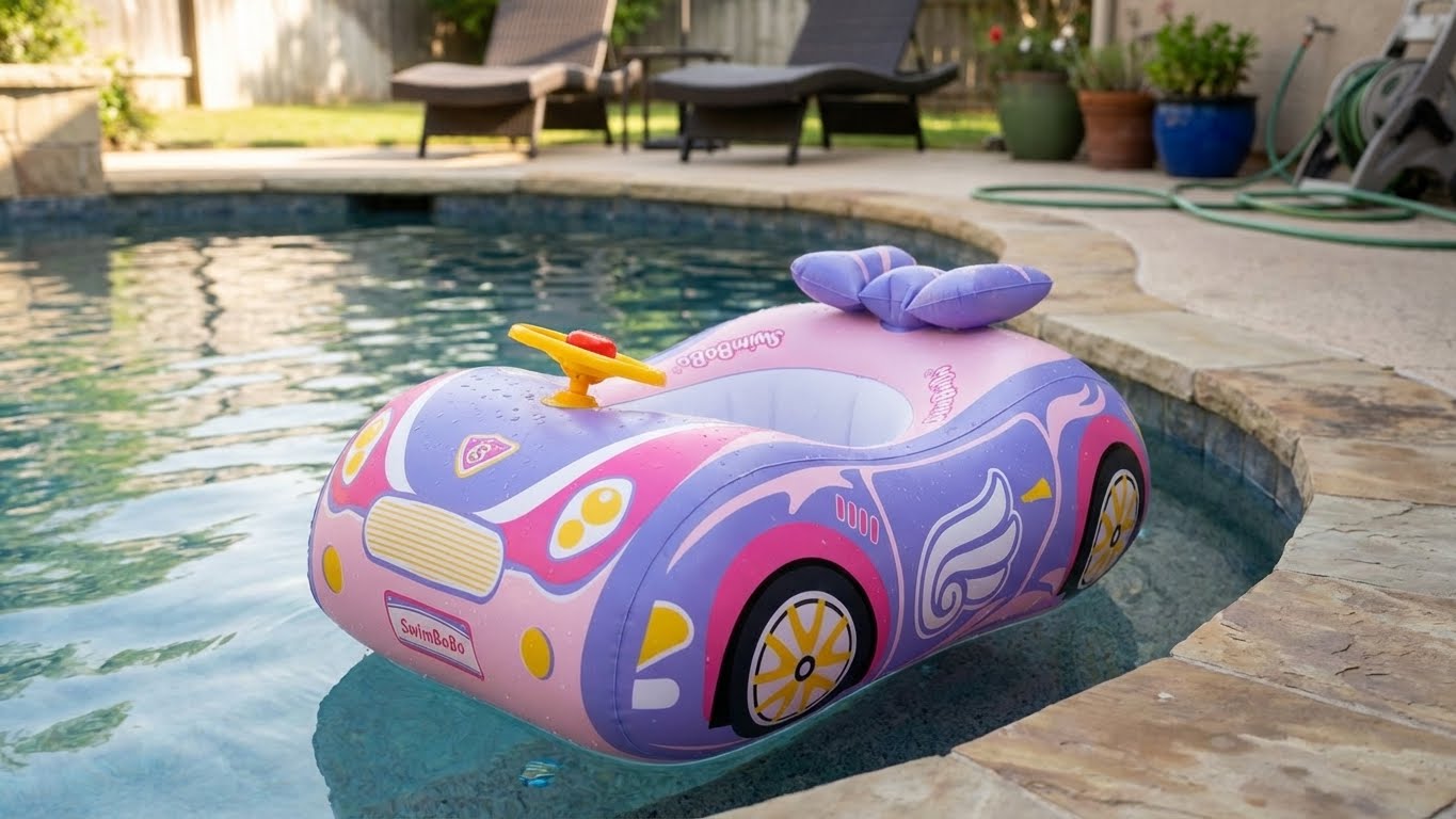 Pink Sport Car Float