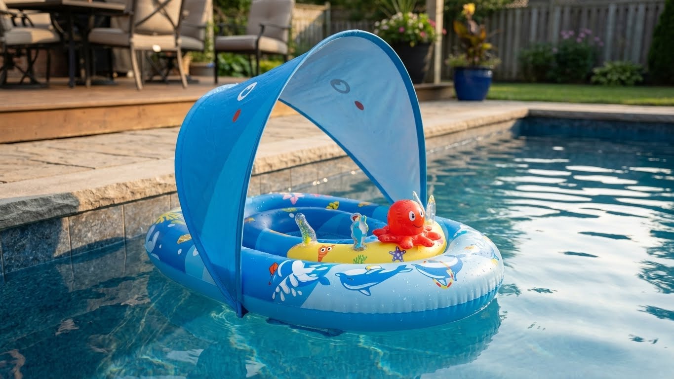 Baby Pool Float with Canopy