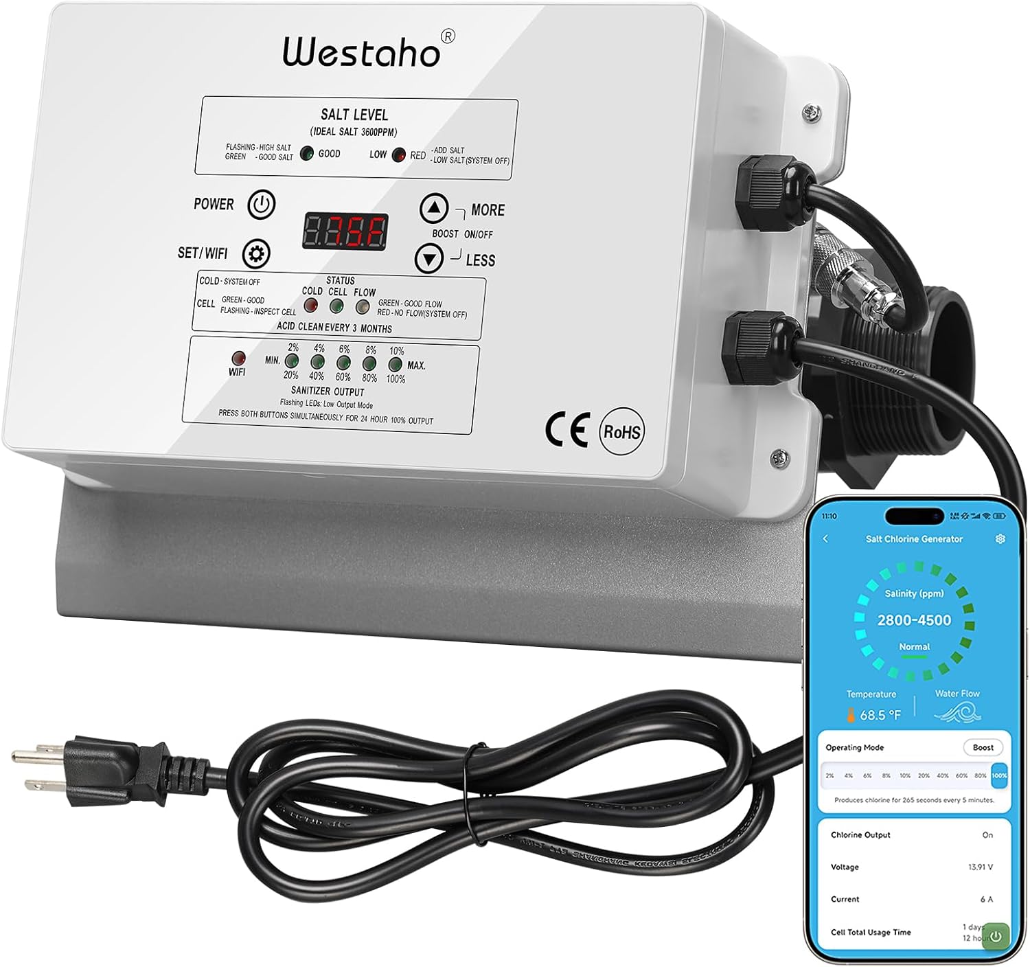 Westaho WiFi Salt Chlorinator
